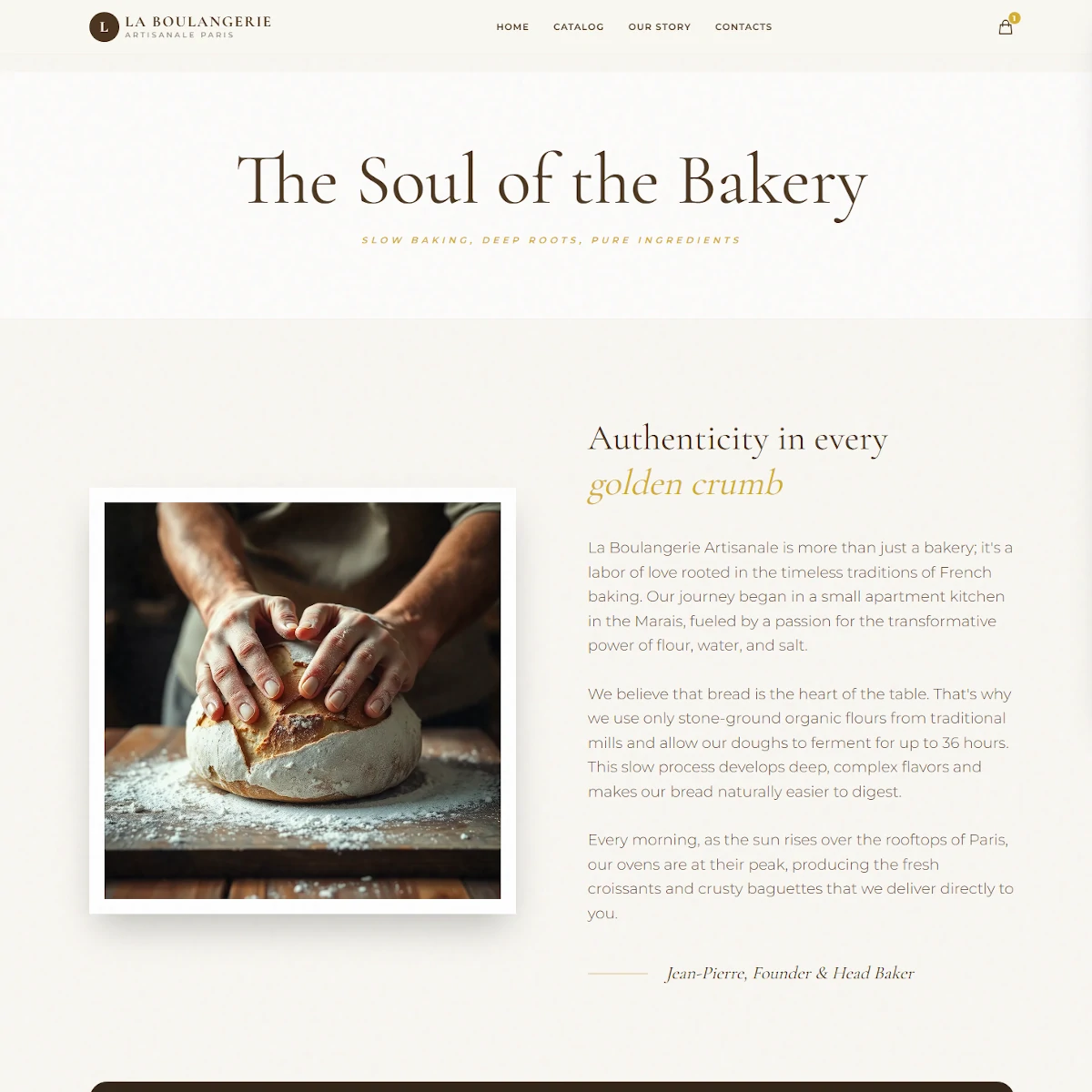 Home bakery online store